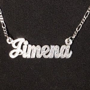 PERSONALIZED HANDMADE NAMEPLATE SILVER